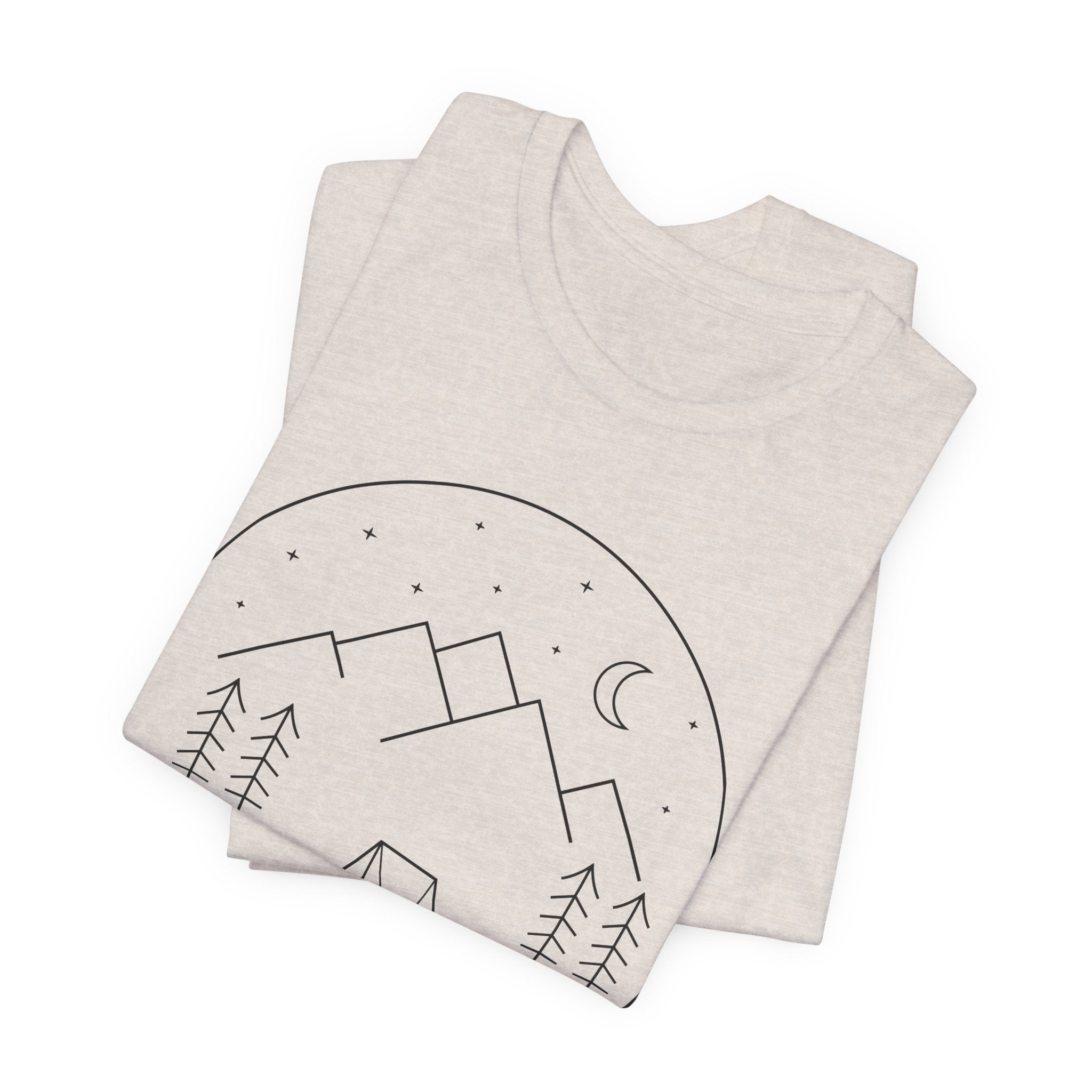 I'd Rather Be Camping T-Shirt — Minimalist Mountain Camping Tee