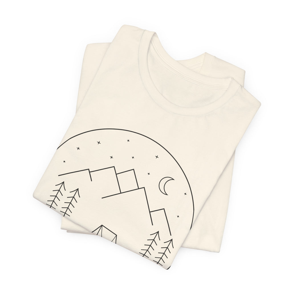 I'd Rather Be Camping T-Shirt — Minimalist Mountain Camping Tee
